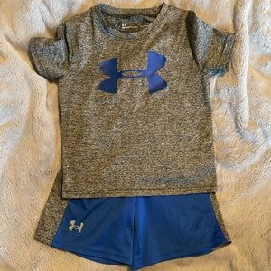 Boys Under Armour shorts outfit